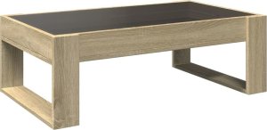 vidaXL Stolik kawowy z LED Infinity, dąb sonoma, 90x53x30 cm 8