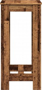 vidaXL Stolik barowy, stare drewno, 51x50x103,5cm 5