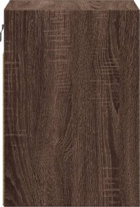 vidaXL vidaXL Ścienne szafki TV z LED, 2 szt., brązowy dąb, 41x31x45 cm 7