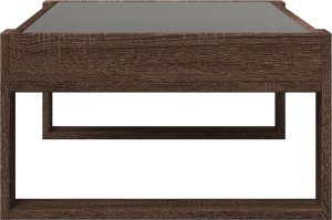 vidaXL Stolik kawowy z LED Infinity, brązowy dąb, 90x53x30 cm 7