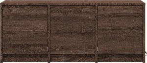 vidaXL Szafka TV z LED, brązowy dąb, 97x34x40 cm 6