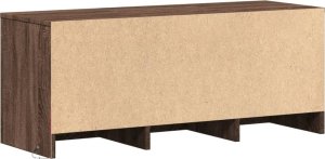 vidaXL Szafka TV z LED, brązowy dąb, 97x34x40 cm 8