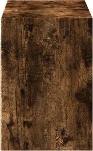 vidaXL vidaXL Ścienna szafka TV z LED, przydymiony dąb, 100x31x45 cm 7