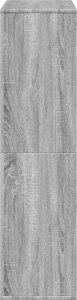 vidaXL Regał/przegroda, szary dąb sonoma, 100x33x125,5 cm 5