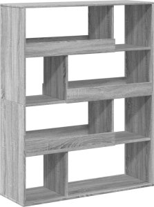 vidaXL Regał/przegroda, szary dąb sonoma, 100x33x125,5 cm 6