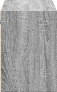 vidaXL vidaXL Ścienna szafka TV z LED, szary dąb sonoma, 100x31x45 cm 7