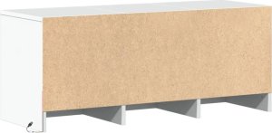 vidaXL Szafka TV z LED, biała, 97x34x40 cm 8