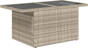 vidaXL 11-cz. zestaw mebli ogrodowych z poduszkami, szary rattan PE 3