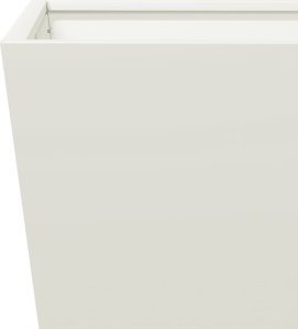 vidaXL Donice ogrodowe, 2 szt., białe, 30x30x30 cm, stalowe 9