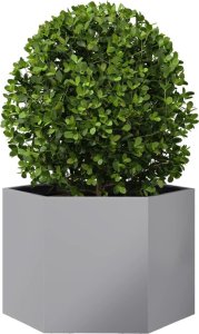 vidaXL Donica ogrodowa, sześciokątna, 69x60x45 cm, stal galwanizowana 3