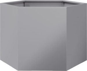 vidaXL Donica ogrodowa, sześciokątna, 69x60x45 cm, stal galwanizowana 6