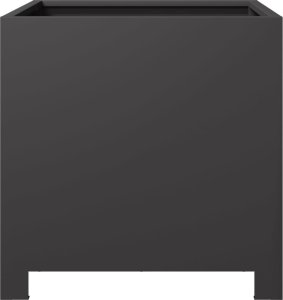 vidaXL Donica ogrodowa, czarna, 40x40x40 cm, stalowa 4