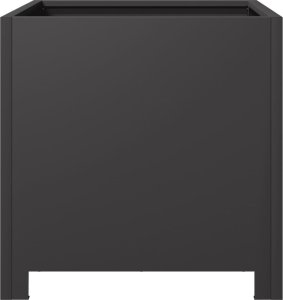 vidaXL Donica ogrodowa, czarna, 40x40x40 cm, stalowa 5