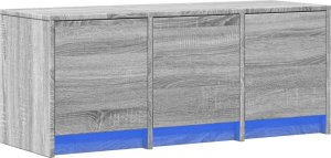 vidaXL Szafka TV z LED, szary dąb sonoma, 97x34x40 cm 3