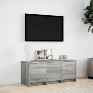 vidaXL Szafka TV z LED, szary dąb sonoma, 97x34x40 cm 4