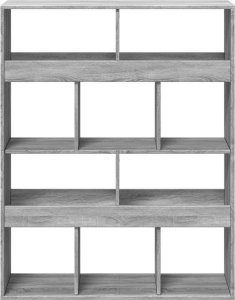 vidaXL Regał/przegroda, szary dąb sonoma, 100x33x125,5 cm 4