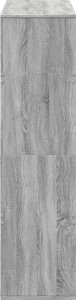 vidaXL Regał/przegroda, szary dąb sonoma, 100x33x125,5 cm 5