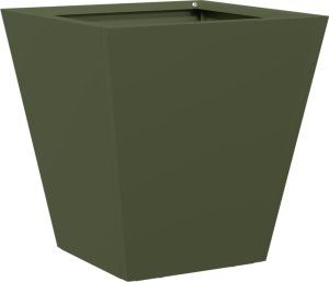 vidaXL vidaXL Donice ogrodowe, 2 szt., oliwkowozielone, 30x30x30 cm, stalowe 5