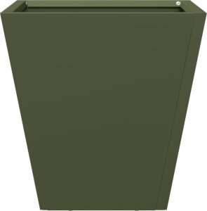 vidaXL vidaXL Donice ogrodowe, 2 szt., oliwkowozielone, 30x30x30 cm, stalowe 6