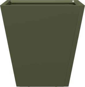 vidaXL vidaXL Donice ogrodowe, 2 szt., oliwkowozielone, 30x30x30 cm, stalowe 7