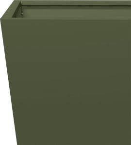 vidaXL vidaXL Donice ogrodowe, 2 szt., oliwkowozielone, 30x30x30 cm, stalowe 9