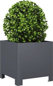 vidaXL Donica ogrodowa, antracytowa, 30x30x30 cm, stalowa 3