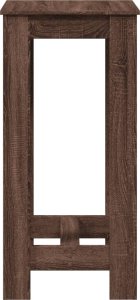 vidaXL Stolik barowy, brązowy dąb, 51x50x103,5 cm 5