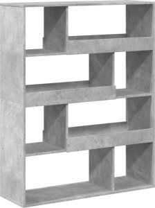 vidaXL vidaXL Regał/przegroda do pokoju, szarość betonu, 100x33x125,5 cm 2