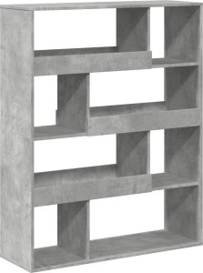 vidaXL vidaXL Regał/przegroda do pokoju, szarość betonu, 100x33x125,5 cm 6
