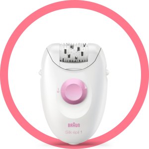 Depilator Philips Depilator Braun Silk-épil 1 1-176, biały/różowy 3