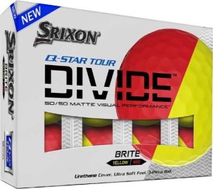 Srixon morele Piłki golfowe SRIXON Q-STAR TOUR DIVIDE żółto-czerwone, 12 szt 1