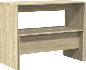 vidaXL vidaXL 3-częściowy zestaw mebli: stolik i ławki, dąb sonoma 7