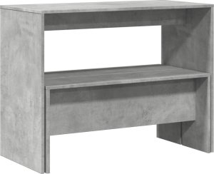 vidaXL vidaXL 3-częściowy zestaw mebli: stolik i ławki, szarość betonu 7