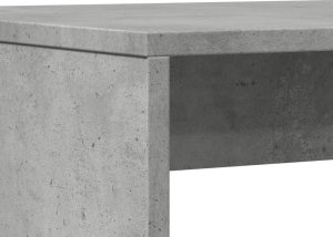 vidaXL vidaXL 3-częściowy zestaw mebli: stolik i ławki, szarość betonu 8