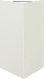 vidaXL vidaXL Donice ogrodowe, 2 szt., białe, trójkątne, 50x43x75 cm, stal 5