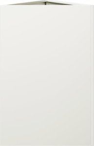 vidaXL vidaXL Donice ogrodowe, 2 szt., białe, trójkątne, 50x43x75 cm, stal 7