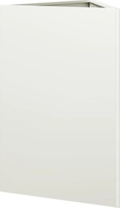 vidaXL vidaXL Donice ogrodowe, 2 szt., białe, trójkątne, 50x43x75 cm, stal 8