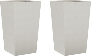 vidaXL vidaXL Donice ogrodowe, 45x45x75 cm, 2 szt., stal nierdzewna 2