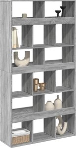 vidaXL Regał/przegroda, szary dąb sonoma, 100x33x187,5 cm 3