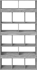 vidaXL Regał/przegroda, szary dąb sonoma, 100x33x187,5 cm 4