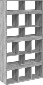 vidaXL Regał/przegroda, szary dąb sonoma, 100x33x187,5 cm 6