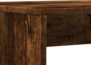 vidaXL vidaXL 3-częściowy zestaw mebli: stolik i ławki, przydymiony dąb 8