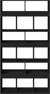 vidaXL Regał/przegroda, czarny, 100x33x187,5 cm 4