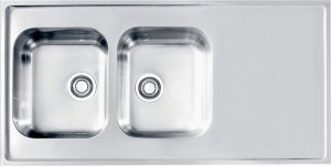 Zlewozmywak Alveus Alveus CLASSIC Pro 100 SAT 120x60 2K zlew nakładany z ociekaczem + syfon 1
