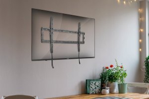 Kivi Slim design: provides a small distance to the wallConvenient design for quick and easy installationFixing screws: hold the TV securelyCompact packaging. 32-70". 45kg max. 4