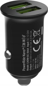 Ładowarka Green Cell PowerRide Nano36 2x USB-A 3 A  (CADM-GC-36AA) 2