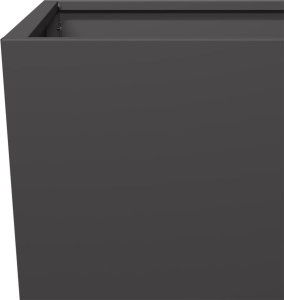 vidaXL Donica ogrodowa, czarna, 45x45x75 cm, stalowa 7