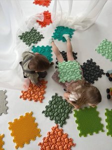 Małpiszon Mata sensoryczna Sensory 8 szt. 30 x 30 cm Ortoto 3