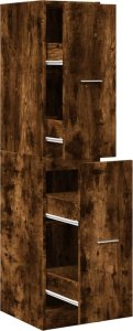 vidaXL Szafka apteczna, przydymiony dąb, 30x41x144,5 cm 2