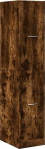 vidaXL Szafka apteczna, przydymiony dąb, 30x41x144,5 cm 3